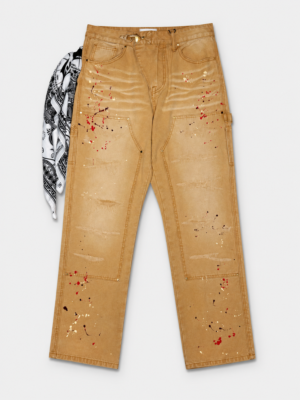 PANTALON FIRST ROW CREMA CANVAS FIRE WORKWEAR PANTS - WHEAT