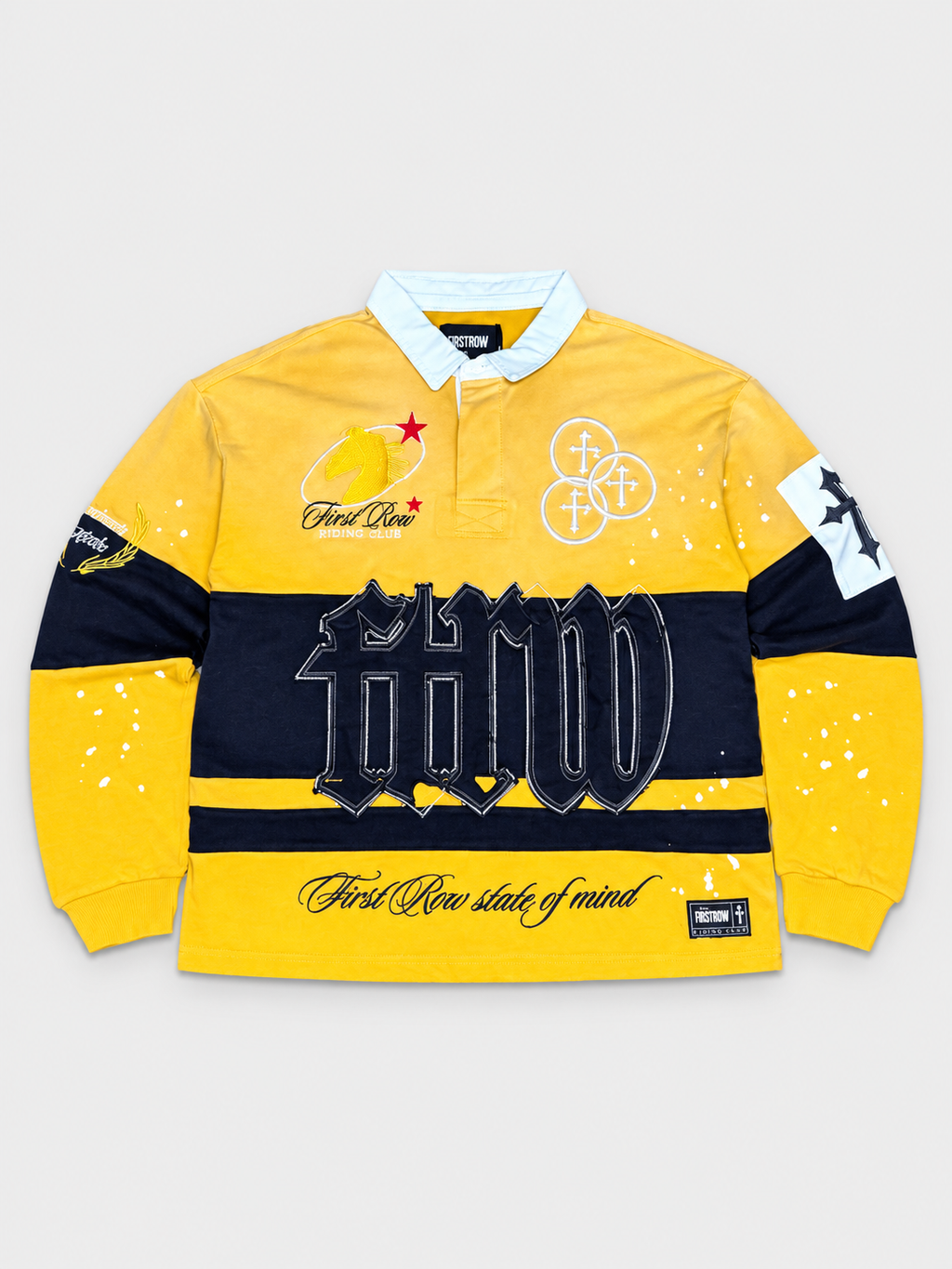 POLO MANGA LARGA FIRST ROW RIDING CLUB CHAMPION CREST POLO