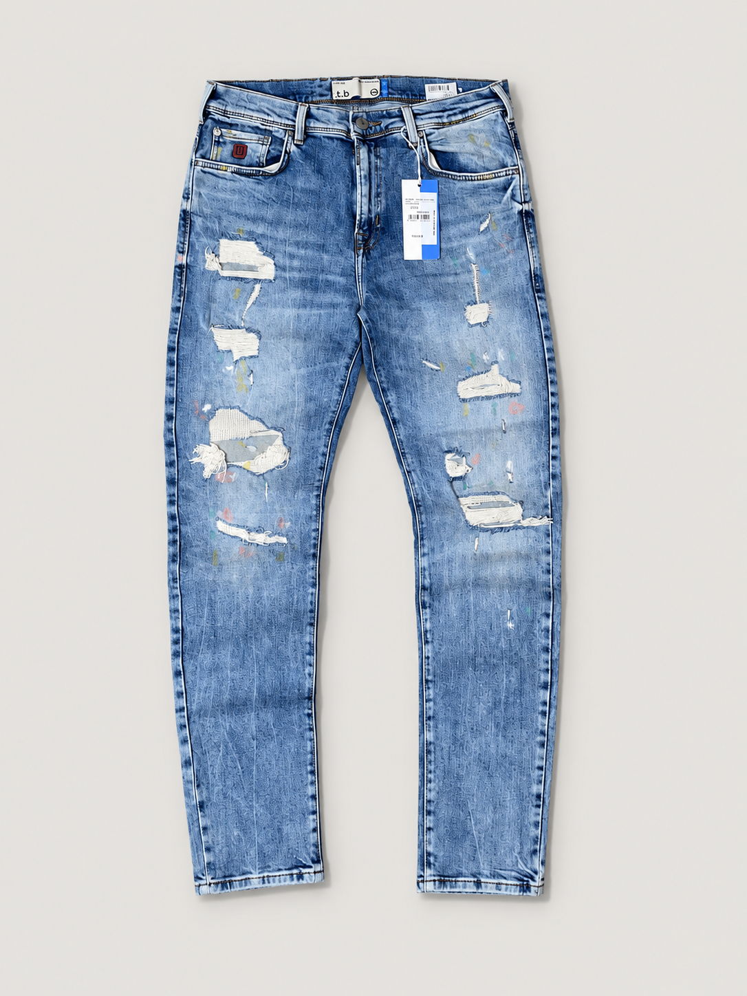 JEANS LTB azul claro slim fit rasgado