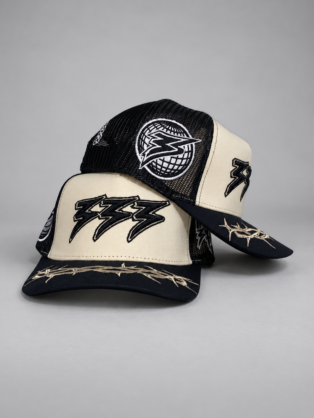 GORRA 333 ALAMBRE NEGRO/CREMA